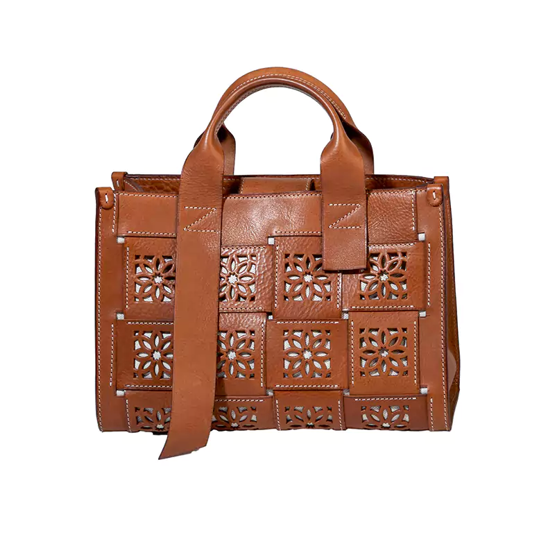 Õõnes nahast Crossbody kott