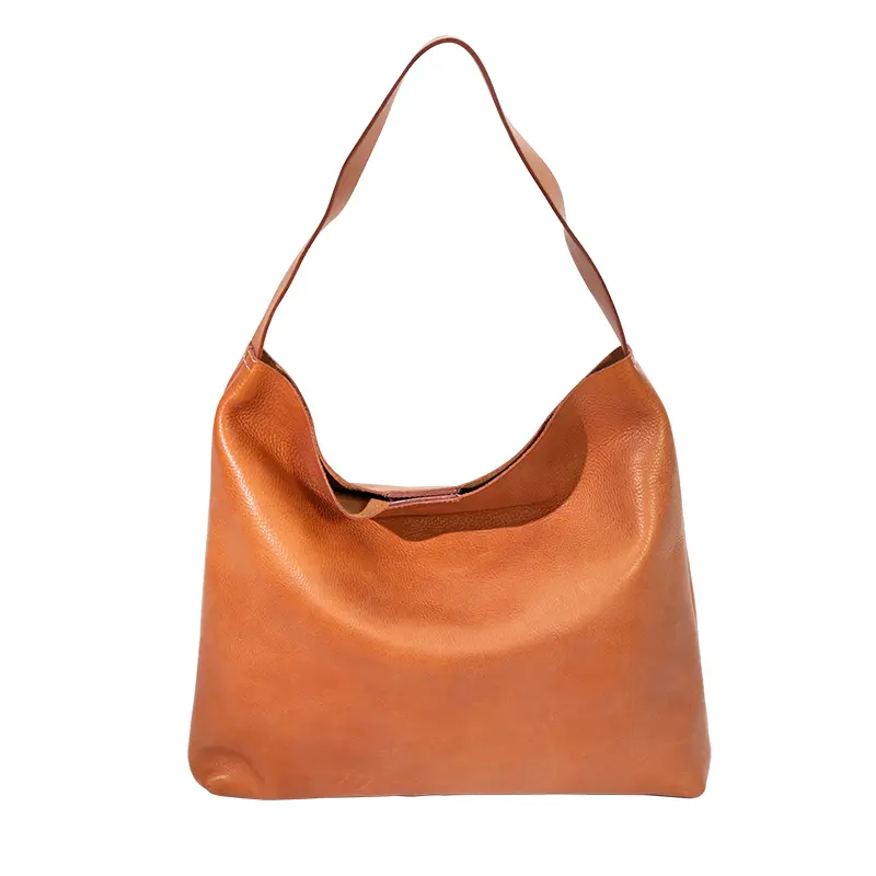 Taimpargitud nahast Hobo Bag